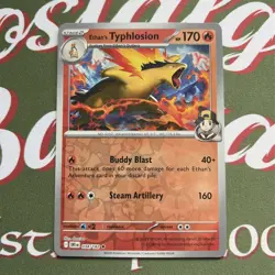 Pokemon Card Ethan's Typhlosion Destined Rivals Reverse Holo Rare 034/182 NM - Image 1