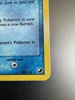Jynx 28/115 EX Unseen Forces Stamped 2005 Reverse Holo Rare Pokemon Card NM - Image 4