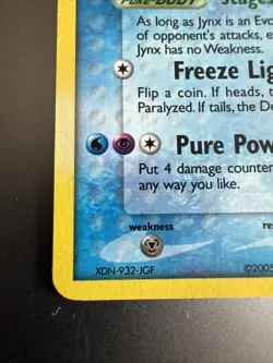 Jynx 28/115 EX Unseen Forces Stamped 2005 Reverse Holo Rare Pokemon Card NM - Image 5