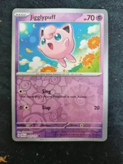 Pokemon TCG Jigglypuff 083/193 Reverse Holo Common Paldea Evolved Near Mint - Image 1