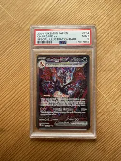 Pokemon TCG Charizard ex SIR 234/091 Paldean Fates PSA 9 Mint Shiny Rare Card - Image 1