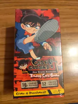 Score Case Closed TCG Card Game Crime And Punishment Booster Box First Edition - Image 1
