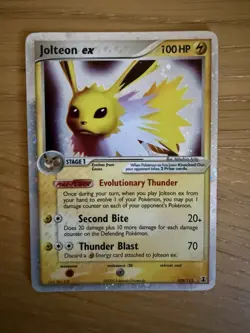 Pokemon TCG Jolteon EX Holo Card 109/113 Delta Species LP Light Play - Image 1