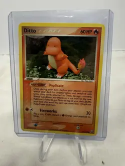 Pokemon Card Ditto 37/113 (Charmander) EX Delta Species 2005 Non Holo LP+ HP3 - Image 1