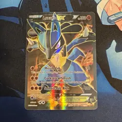 Lucario EX 107/111 XY Furious Fists Ultra Rare Full Art Holo 180 HP English - Image 1