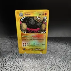Pokemon Golem 014/165 Expedition Base Set Reverse Holo Holo Rare 100 HP English - Image 1