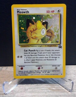 Meowth Game Boy Pokemon Card Black Star GB Stamped Promo Rare Holo NM/LP+ - Image 1