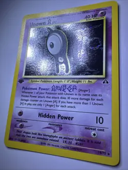 Pokemon Unown TCG Neo Discovery 14/75 Holo 1st Edition Rare Card NM - Image 3