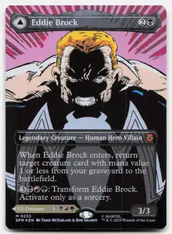 Eddie Brock (Foil Borderless 0233) - NM - SPM Marvel's Spider-Man #233 MTG Magic - Image 1