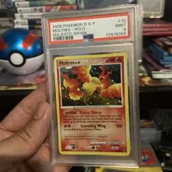Pokemon Cards: Majestic Dawn Rare Holo: Moltres 10/100 PSA 9 - Image 4