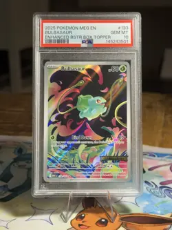 Pokemon Bulbasaur 133/132 Mega Evolution Holo STAMPED PSA 10 Rare LOW Gem Rate - Image 1
