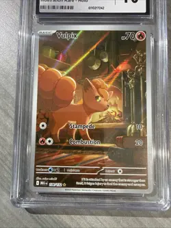 Pokemon Vulpix Illustration Rare, Mega Evolution Base, 138/132, CGC 10 Gem Mint - Image 2