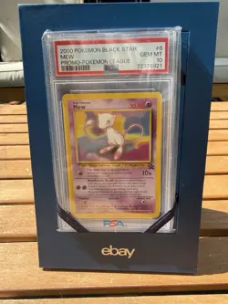 PSA 10 Gem Mint 2000 Pokemon Wotc Promo Mew 08/53 English Regular - Image 1