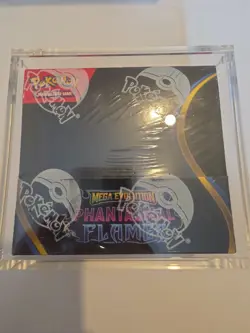 Pokemon TCG Phantasmal Flames Booster Box Sealed With Acrylic Case - Image 1