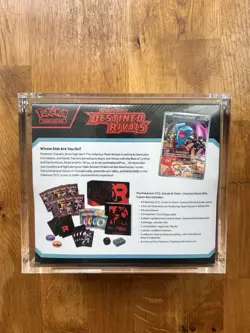 Pokemon TCG Destined Rivals Elite Trainer Box New Sealed With Acrylic Case - Image 2