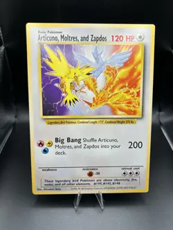 Legendary Birds Pokemon Jumbo Card Articuno Moltres Zapdos NM - Image 1