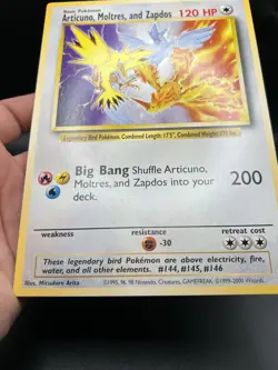 Legendary Birds Pokemon Jumbo Card Articuno Moltres Zapdos NM - Image 2