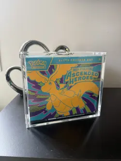 Pokemon TCG Ascended Heroes ETB Elite Trainer Box in an acrylic case - Image 1