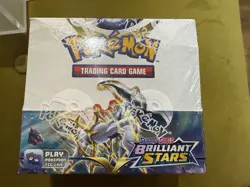 Pokemon TCG Brilliant Stars Booster Box 36 Packs Sealed NEW WITH ACRYLIC CASE✅ 820650819964 - Image 1