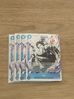 Izo ST22-002 Alternative Art One Piece Card TCG English Edition PLAYSET - Image 1
