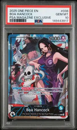 2025 ONE PIECE PROMOS PSA MAGAZINE EXCLUSIVE #038 BOA HANCOCK PSA 10 - Image 1