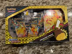 Pokemon TCG Crown Zenith Pikachu Vmax Premium Collection Box 7 packs SEALED - Image 1