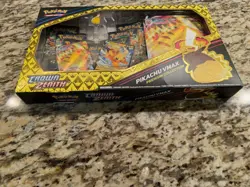 Pokemon TCG Crown Zenith Pikachu Vmax Premium Collection Box 7 packs SEALED - Image 5