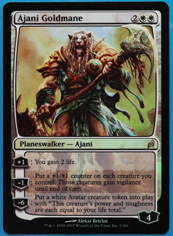 Ajani Goldmane FOIL Lorwyn PLD White Rare MAGIC MTG CARD (ID# 497931) ABUGames - Image 1