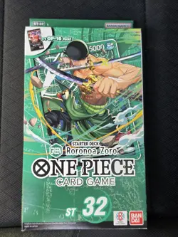 One Piece TCG Roronoa Zoro Starter Deck ST32 Bandai ENG SEALED - Image 1