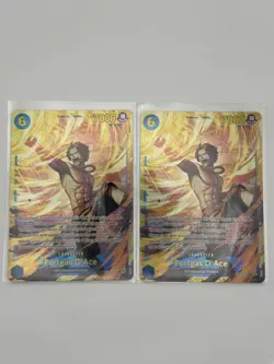 One Piece TCG OP13-119 Portgas .D. Ace SEC Card Game CCG English x2 - Image 1