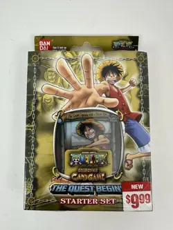 One Piece CCG The Quest Begins Starter Deck Factory Sealed 2005 New Set - Image 1