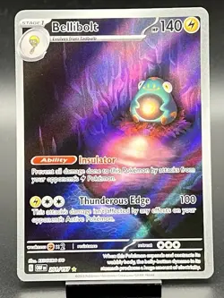 Bellibolt 201/197 Pokemon Illustration Rare Holo Full Art Obsidian Flames NM - Image 1