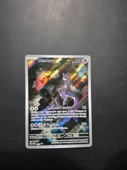 Pokemon TCG 151 UPC Promo Set Mew 053, Mewtwo 052, Metal Mew 205 Near Mint Cards - Image 4
