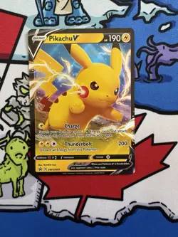 Pikachu V x1 Pokemon TCG Sword & Shield Promos #SWSH061 - Image 1