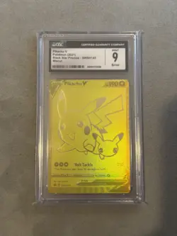 MISCUT ERROR Pikachu V SWSH145 Sword & Shield Promo ENG Pokemon TCG CGC 9 - Image 1