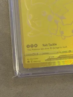 MISCUT ERROR Pikachu V SWSH145 Sword & Shield Promo ENG Pokemon TCG CGC 9 - Image 2