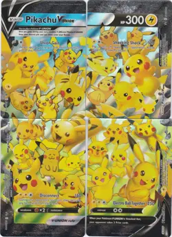 Pokemon TCG Pikachu V-UNION SWSH139 SWSH140 SWSH141 SWSH143 Promo Complete Set - Image 1