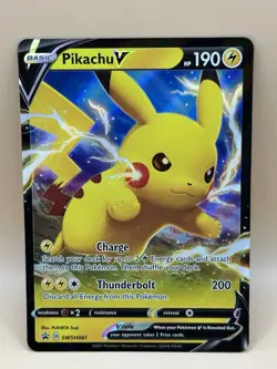 Pokemon Pikachu v SWSH061 Holo Promo Card Pokemon TCG NM - Image 1