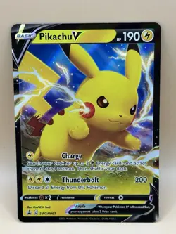 Pokemon Pikachu v SWSH061 Holo Promo Card Pokemon TCG NM - Image 3