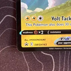 Pikachu V SWSH143 Holo Promo Sword & Shield Promo LP Pokemon TCG - Image 5