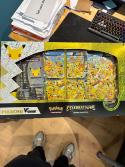 Pokemon TCG 25th Celebrations Pikachu v Union Special Collection Box Sealed 820650809156 - Image 1