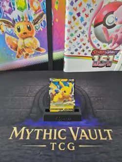 Pokemon TCG Pikachu V SWSH061 black Star Promo English Card - Image 1