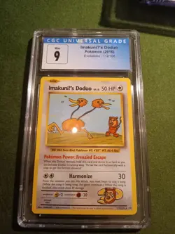 ImakuniU’s Doduo 2016 Secret Rare 112/108 XY Evolutions Pokemon Card. CGC 9 MINT - Image 1