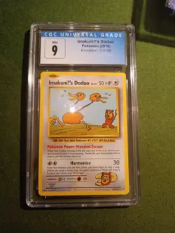 ImakuniU’s Doduo 2016 Secret Rare 112/108 XY Evolutions Pokemon Card. CGC 9 MINT - Image 3