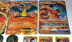 Lot of Charizard Pokemon Trading Cards & Coins - Image 3