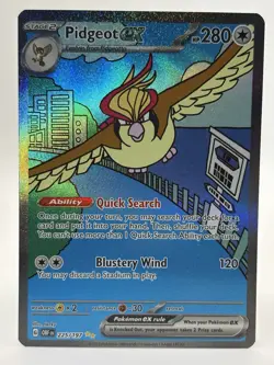 Pokemon TCG - Pidgeot ex #225/197 Obsidian Flames Special Illustration Card - NM - Image 1