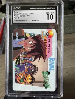 GARY OAK CGC 10 #96 Pokemon Card 1998 Japanese Bandai Carddass - Image 1