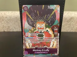 Afro Monkey.D.Luffy Bandai Card Games Fest 25-26 One Piece Promo OP07-073 - Image 1