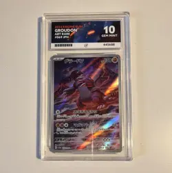 Pokemon Card Sv3a Raging Surf Groudon 069/062 AR Holo Japanese 2023 Ace 10 - Image 1