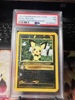 Psa 7 Pichu #35 Reverse Holo Black Star Promo 2001 Pokemon Card - Image 1